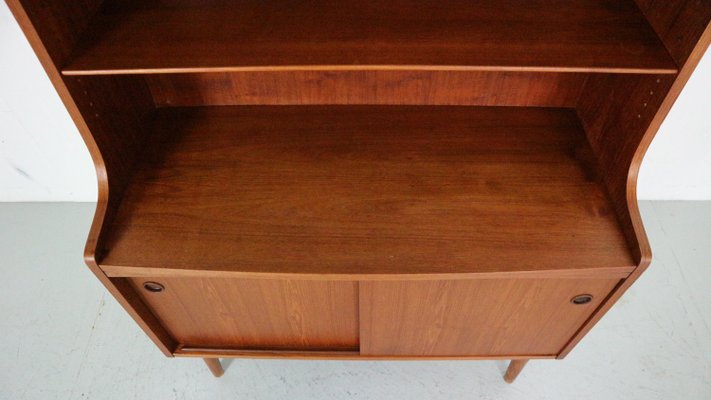 Danish Modern Teak Bookcase attributed to Johannes Sorth for Bornholm Møbelfabrik, 1960s-DT-2026129