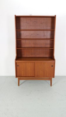 Danish Modern Teak Bookcase attributed to Johannes Sorth for Bornholm Møbelfabrik, 1960s-DT-2026129