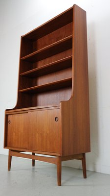 Danish Modern Teak Bookcase attributed to Johannes Sorth for Bornholm Møbelfabrik, 1960s-DT-2026129