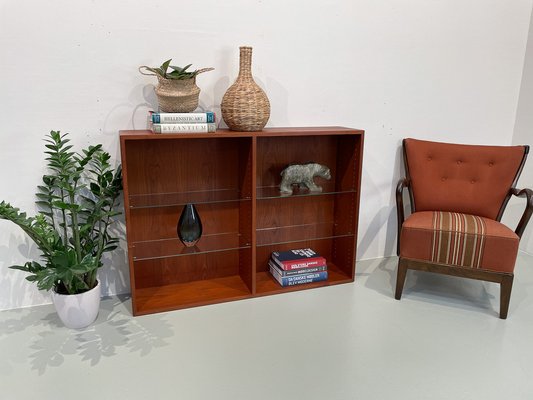 Danish Modern Teak Bookcase by Børge Mogensen for FDB Møbler, 1950s-WIX-1752427