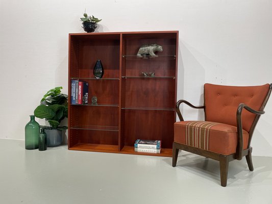 Danish Modern Teak Bookcase by Børge Mogensen for FDB Møbler, 1950s-WIX-1752426