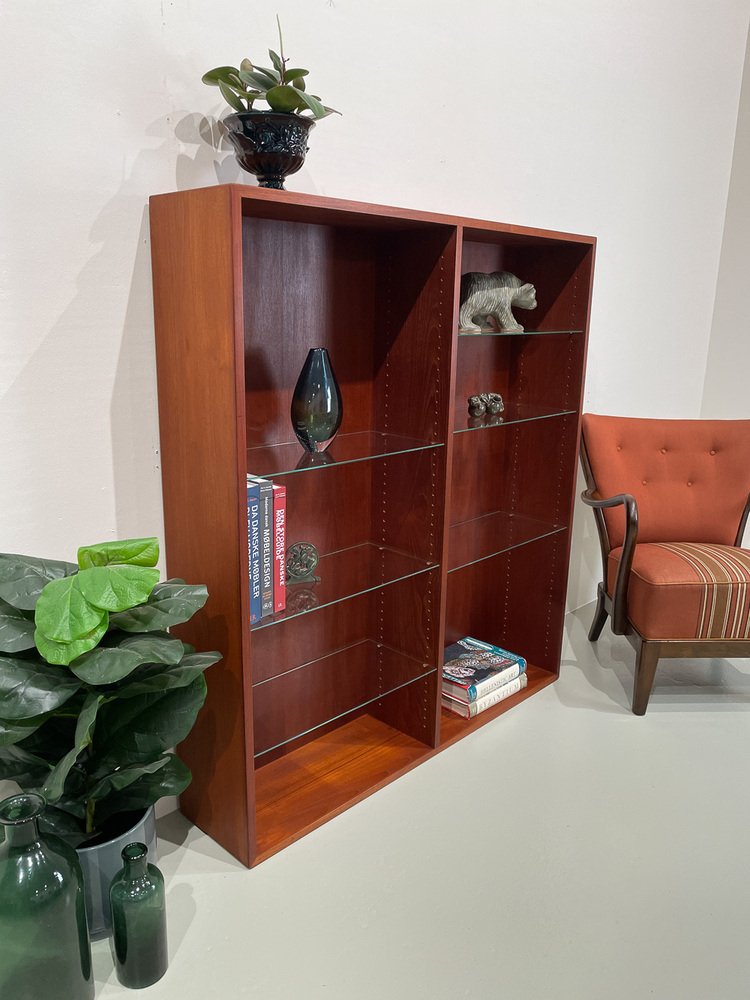 Danish Modern Teak Bookcase by Børge Mogensen for FDB Møbler, 1950s