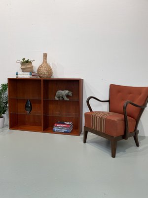 Danish Modern Teak Bookcase by Børge Mogensen for FDB Møbler, 1950s-WIX-1752427