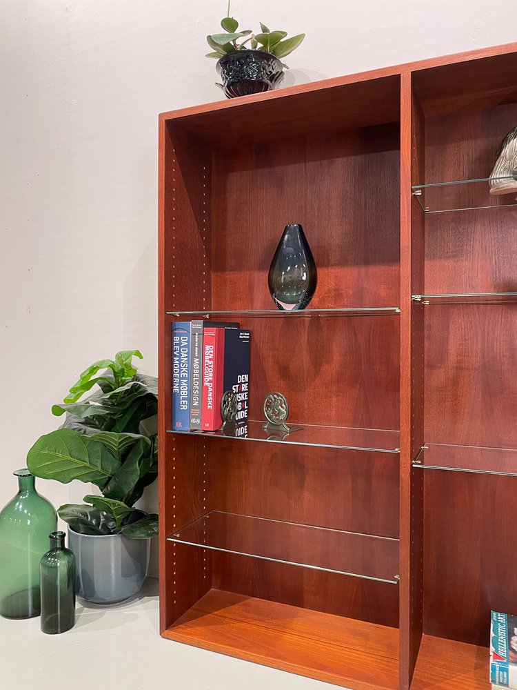 Danish Modern Teak Bookcase by Børge Mogensen for FDB Møbler, 1950s