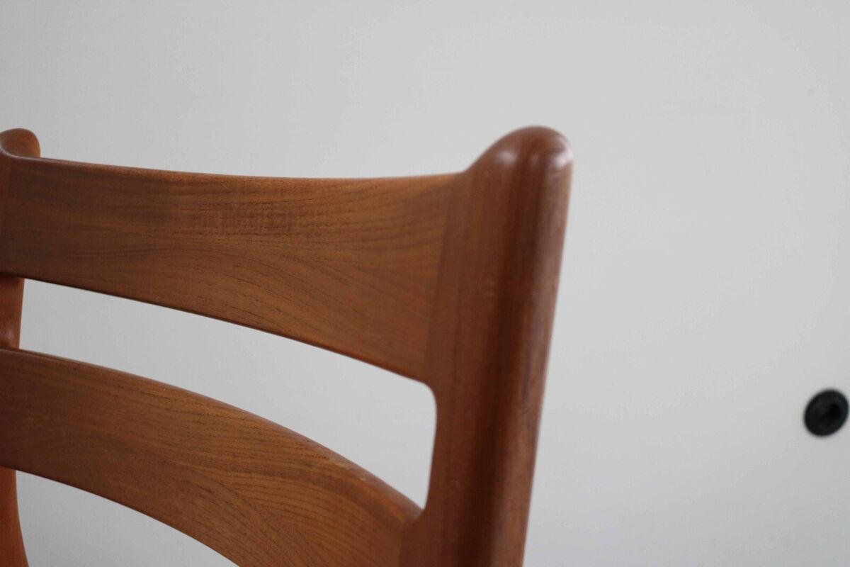 Danish Modern Teak Dining Chairs from EMC Møbler, 1970s, Set of 4