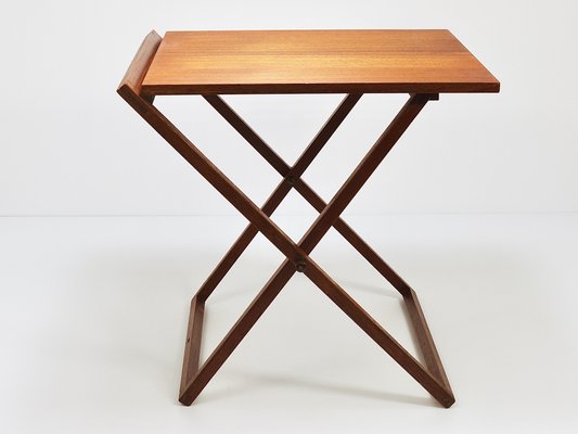 Danish Modern Teak Folding Table by Illum Wikkelso for Silkeborg, Denmark, 1960s-MWV-1762694