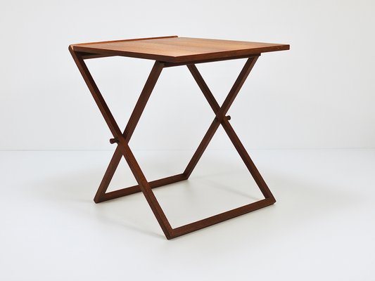 Danish Modern Teak Folding Table by Illum Wikkelso for Silkeborg, Denmark, 1960s-MWV-1762694