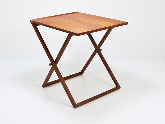 Danish Modern Teak Folding Table by Illum Wikkelso for Silkeborg, Denmark, 1960s-MWV-1762694