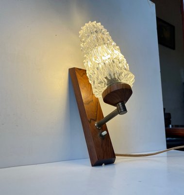 Danish Modern Teak & Glass Wall Sconce by Svend Mejlstrøm, 1960s-LCR-1395940