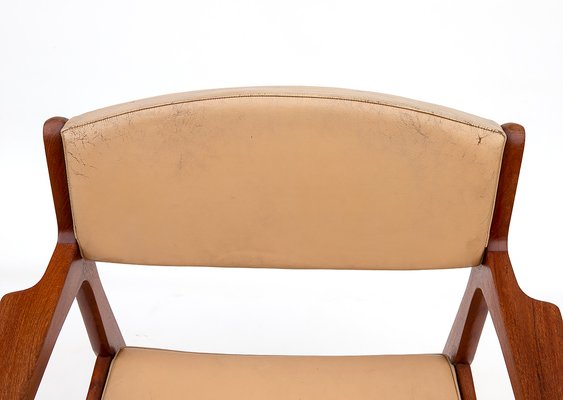 Danish Modern Teak & Leather Armchair by Erik Buck for Ørum Møbelfabrik-URD-1166455