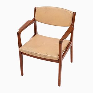 Danish Modern Teak & Leather Armchair by Erik Buck for Ørum Møbelfabrik-URD-1166455