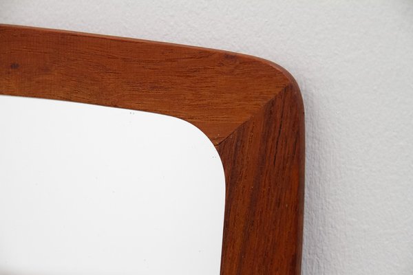 Danish Modern Teak Mirrors and Table, 1960s, Set of 3-WIX-1796325