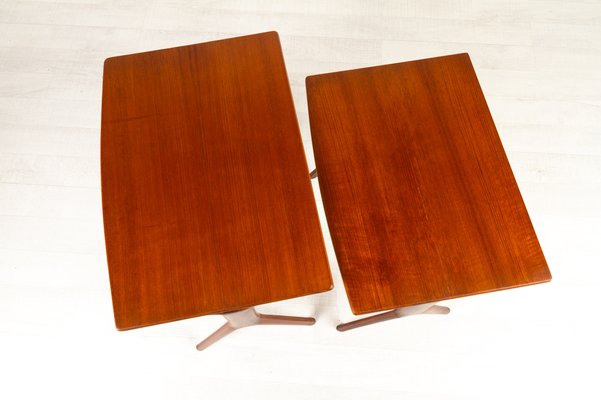 Danish Modern Teak Nesting Tables by Johannes Andersen for CFC, 1960s, Set of 3-WIX-948735