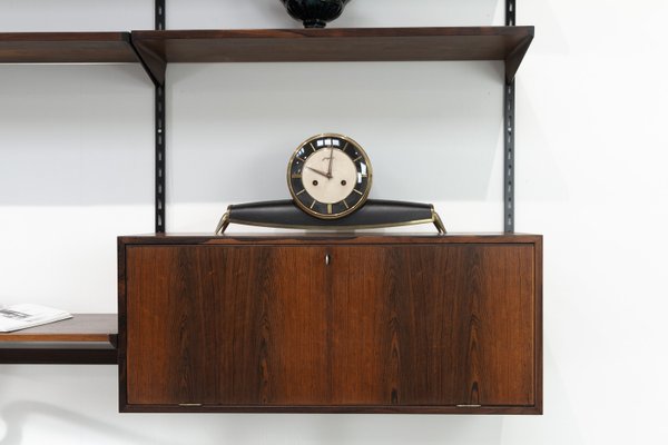 Danish Modern Three-Bay Wall Unit in Rosewood by Kai Kristiansen for FM, 1960s-WIX-1765259