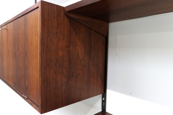 Danish Modern Three-Bay Wall Unit in Rosewood by Kai Kristiansen for FM, 1960s-WIX-1765259