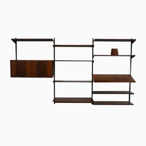 Danish Modern Three-Bay Wall Unit in Rosewood by Kai Kristiansen for FM, 1960s-WIX-1765259