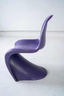 Danish Modern Violet Chairs by Verner Panton for Vitra, 1970s, Set of 5-IXA-1784356