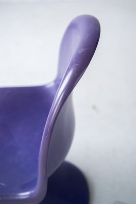 Danish Modern Violet Chairs by Verner Panton for Vitra, 1970s, Set of 5-IXA-1784356