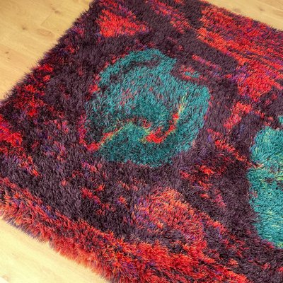 Danish Modern Wool Rya Denmark No 2 Rug Tapestry by Hojer Export Wilton, 1960s-QZ-1345700