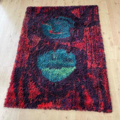 Danish Modern Wool Rya Denmark No 2 Rug Tapestry by Hojer Export Wilton, 1960s-QZ-1345700