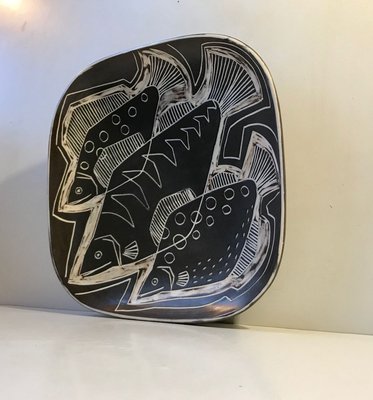 Danish Modernist Ceramic Centerpiece Bowl by Eva & Johannes Andersen, 1960s-LCR-898197