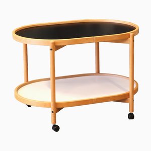 Danish Modernist Oval Beech Tray Trolley by Hans Bølling for Torben Ørskov, 1960s-BPJ-1729008