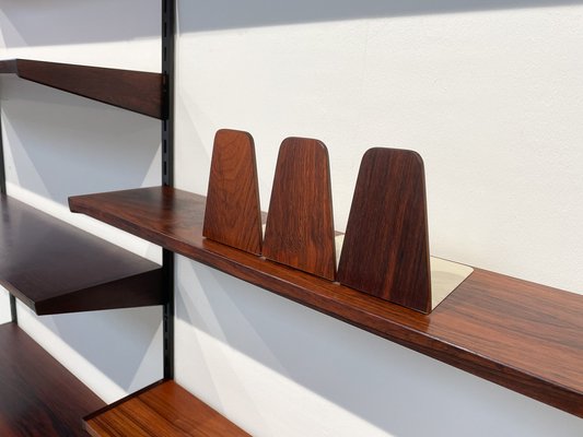 Danish Modular 2-Bay Wall Unit in Rosewood by Kai Kristiansen for FM, 1960s, Set of 15-WIX-1745437