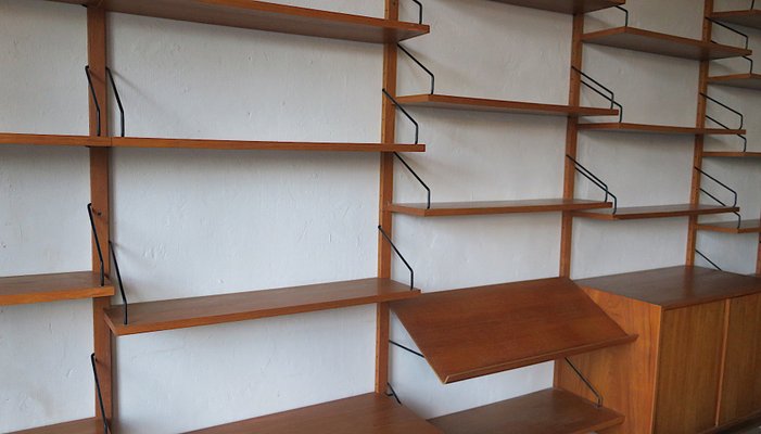 Danish Modular Teak Extensive Shelf System by Poul Cadovius for Cado Royal, 1950s-ED-2040568