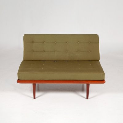 Danish Moss Green Fabric and Teak Minerva Daybed by Peter Hvidt & Orla Mølgaard-Nielsen for France & Daverkosen, 1960s-QVY-1076243