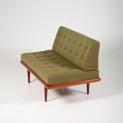 Danish Moss Green Fabric and Teak Minerva Daybed by Peter Hvidt & Orla Mølgaard-Nielsen for France & Daverkosen, 1960s-QVY-1076243