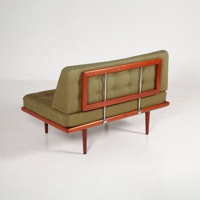 Danish Moss Green Fabric and Teak Minerva Daybed by Peter Hvidt & Orla Mølgaard-Nielsen for France & Daverkosen, 1960s-QVY-1076243