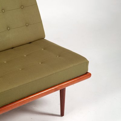 Danish Moss Green Fabric and Teak Minerva Daybed by Peter Hvidt & Orla Mølgaard-Nielsen for France & Daverkosen, 1960s-QVY-1076243