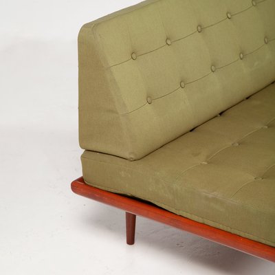 Danish Moss Green Fabric and Teak Minerva Daybed by Peter Hvidt & Orla Mølgaard-Nielsen for France & Daverkosen, 1960s-QVY-1076243