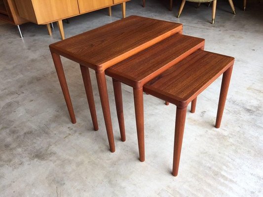 Danish Nesting Tables from Bramin, 1950s, Set of 3-WSA-831338