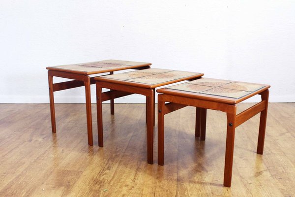 Danish Nesting Tables from Trioh, 1960s, Set of 3-BQF-722587