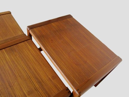 Danish Nesting Tables in Teak by Svend A. Madsen for Karl Lindegaard Denmark, 1960s, Set of 3-RCH-1341665