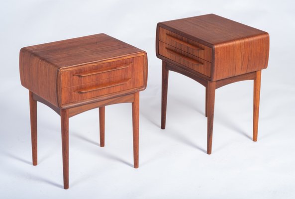 Danish Nightstands by Johannes Andersen, 1960s, Set of 2-ZGQ-2040950