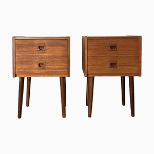 Danish Nightstands in Teak from Brouer Møbelfabrik, 1960s, Set of 2-DZY-2040977