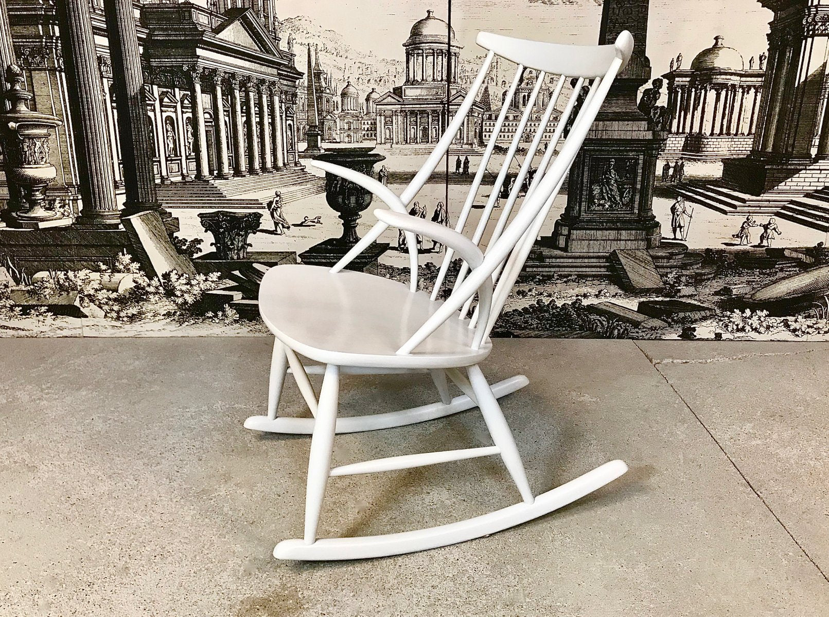 Danish No.3 Rocking Chair by Illum Wikkelsø for Niels Eilersen, 1950s