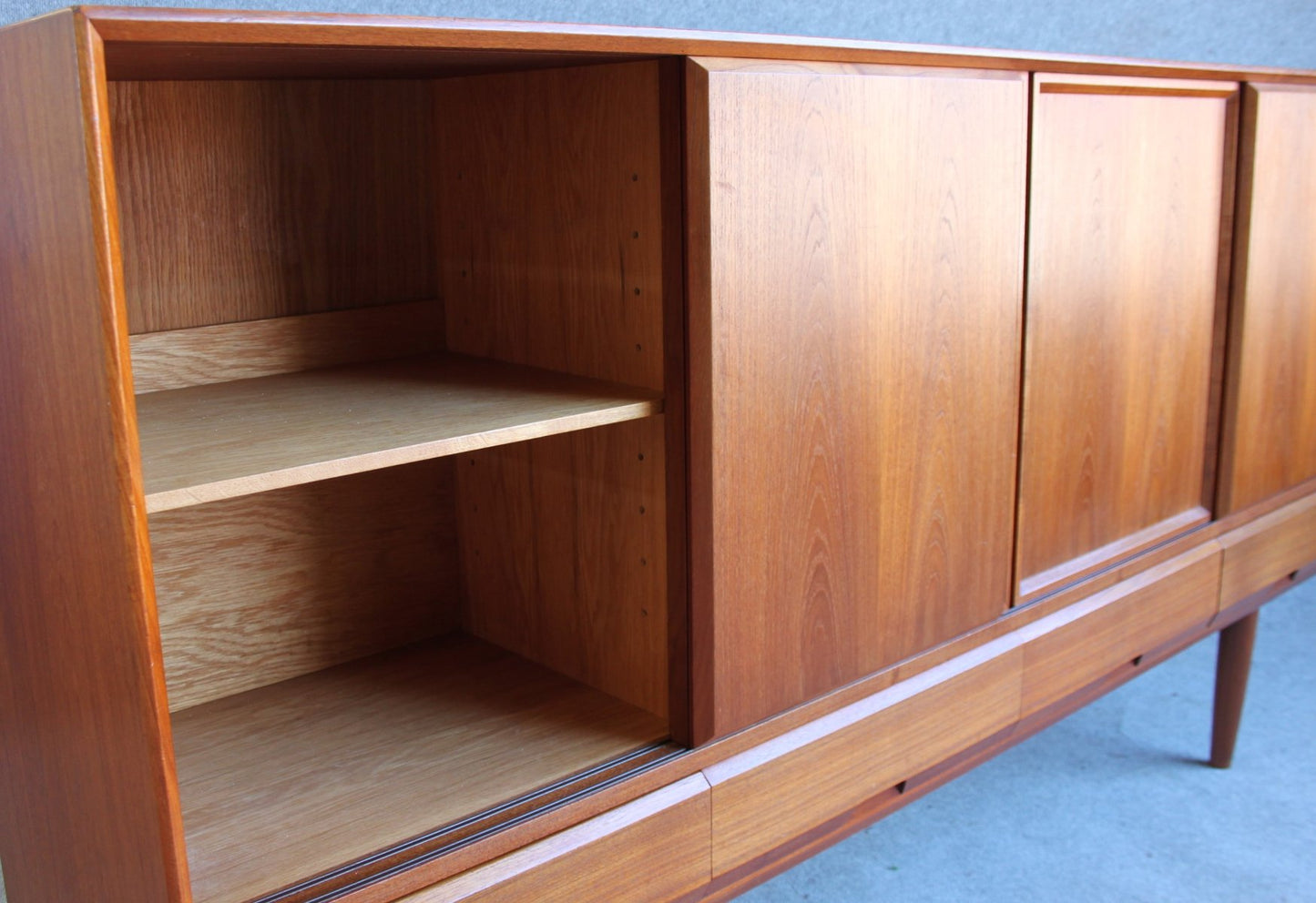 Danish Oak and Teak Sideboard by Henning Kjærnulf for Vejle Mobelfabrik, 1960s