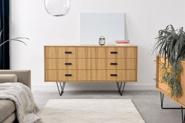 Danish Oak Chest of Drawers-VND-1081505