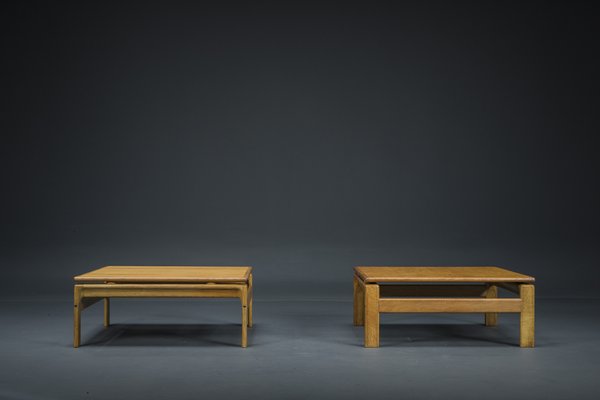 Danish Oak Coffee Tables from Komfort, 1960s, Set of 2-ZZH-1732014