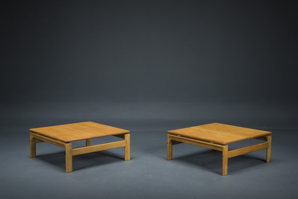 Danish Oak Coffee Tables from Komfort, 1960s, Set of 2-ZZH-1732014