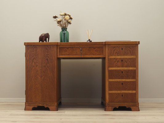 Danish Oak Desk, 1960s-VND-1823481