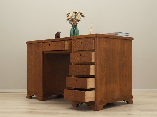 Danish Oak Desk, 1960s-VND-1823481