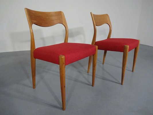 Danish Oak Dining Chairs, 1960s, Set of 2-RDW-614399