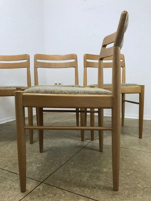 Danish Oak Dining Chairs by H.W Small for Bramin, Set of 4-EJL-1073382