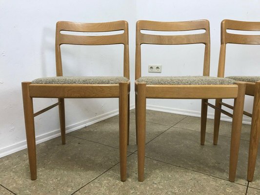 Danish Oak Dining Chairs by H.W Small for Bramin, Set of 4-EJL-1073382