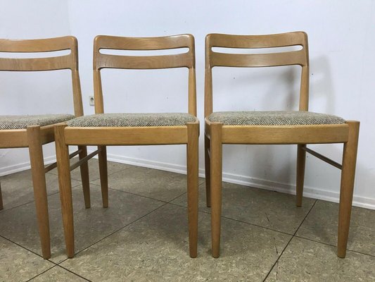 Danish Oak Dining Chairs by H.W Small for Bramin, Set of 4-EJL-1073382