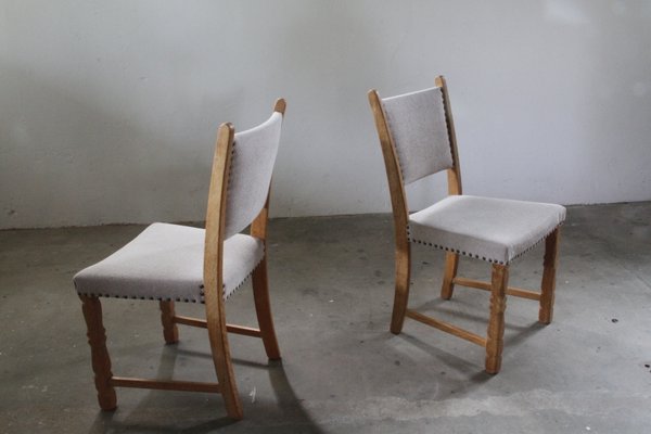 Danish Oak Dining Chairs by Henning Kjærnulf, 1960s, Set of 6-QNP-2016520